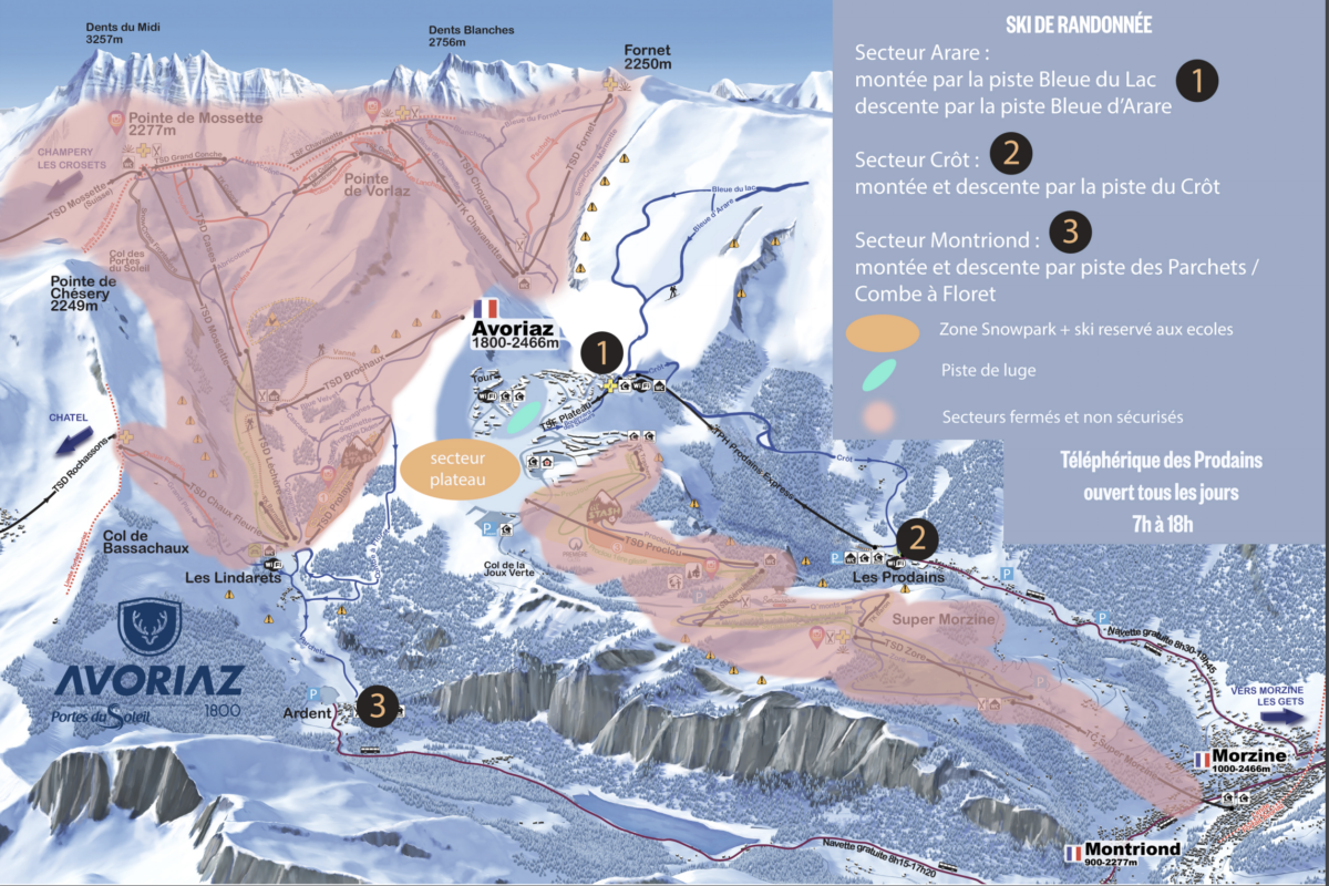 plan ski rando