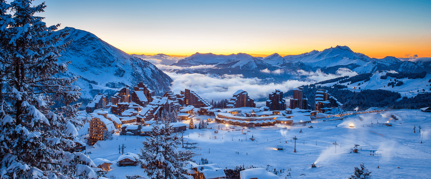 Avoriaz vue station hiver